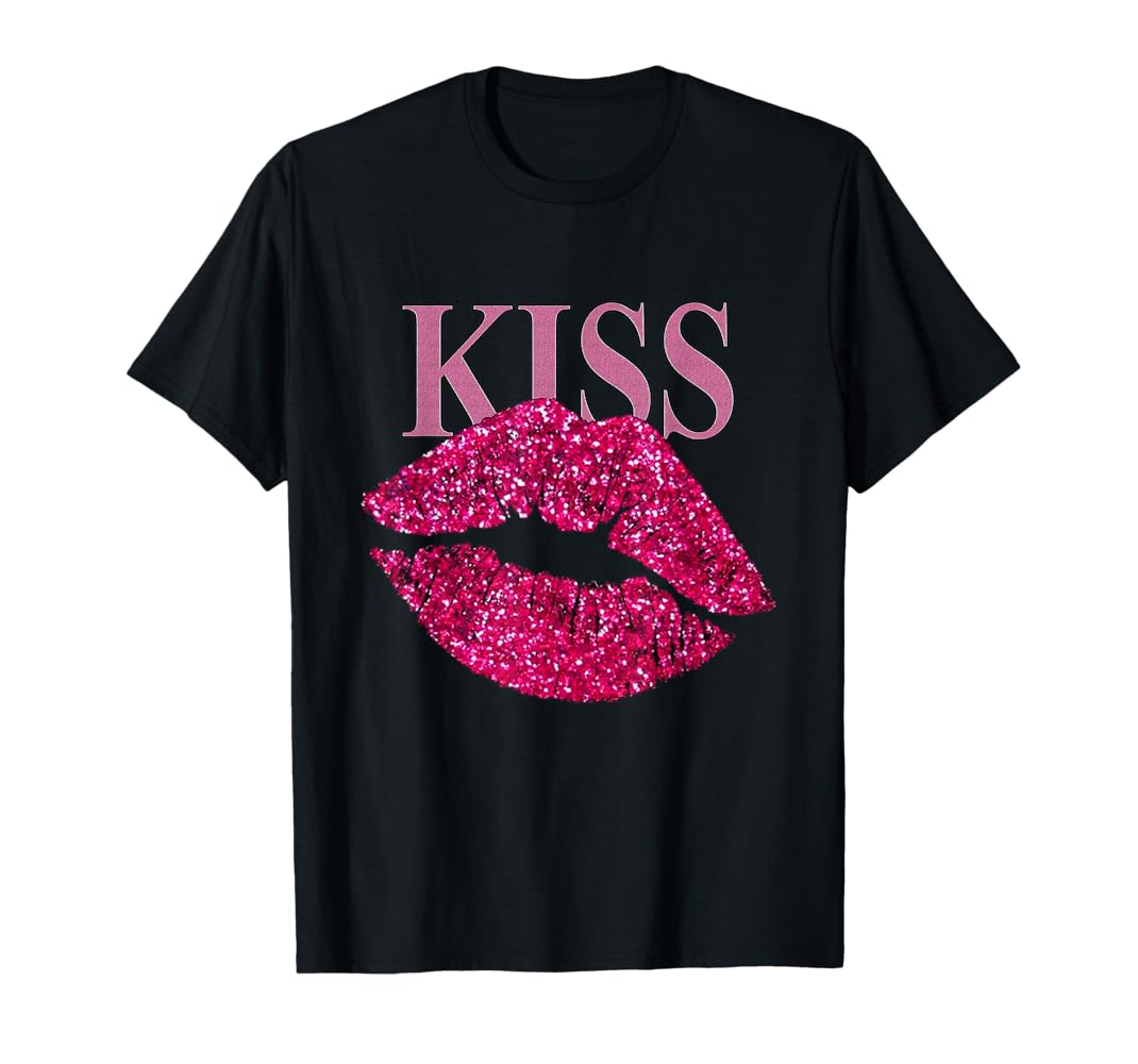 Amazon.com: Vintage Sexy Lipstick Gifts Pink Lips Kiss T